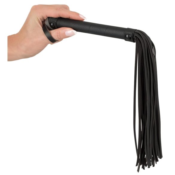 Bad Kitty - mākslīgās ādas roku un kāju saites komplekts ar līplenti, melns, 8