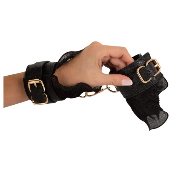 Bad Kitty - mežģīņu sasiešanas komplekts (4 daļas) - melns