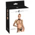 Bad Kitty - 3 daļīgs melns iejūga komplekts ar krūšu un gurnu siksnām (S-L)