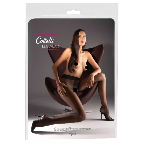Cottelli - sieviešu seksīgas satīna zeķes - M
