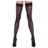 Cottelli Legwear - sieviešu augšstilba zeķes ar leopardu rakstu melnas - 5