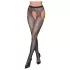 Cottelli Legwear - atvērtas, mirdzošas, melnas zeķes (S-L)