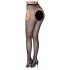Cottelli Legwear - atvērtas, mirdzošas, melnas zeķes (S-L)