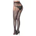 Cottelli Legwear - atvērtas, mirdzošas, melnas zeķes (S-L)