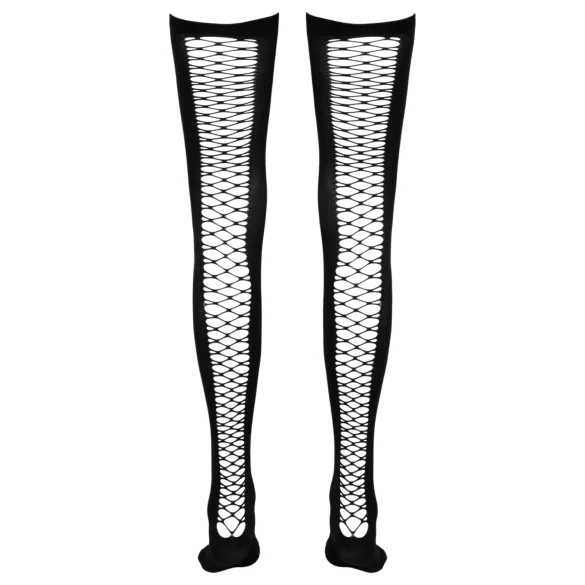 Cottelli - pašnesošas tīkliņzeķes virs ceļgala (melnas) - S/M - L/XL