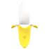 Vientulis ūdensnecaurlaidīgs banānu vibrators (dzeltens-balts)