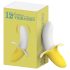 Vientulis ūdensnecaurlaidīgs banānu vibrators (dzeltens-balts)