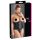Cottelli Plus Size - satīna korsete (melna)