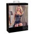 Abierta Fina - mirdzošs ķēžu tops un stringi (melns) - 85C/XL