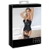 Abierta Fina - sieviešu krūšturis ar atvērumu un zeķturi melns