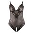 Cottelli Plus Size - mežģīņu ķermenis (melns) - XXL