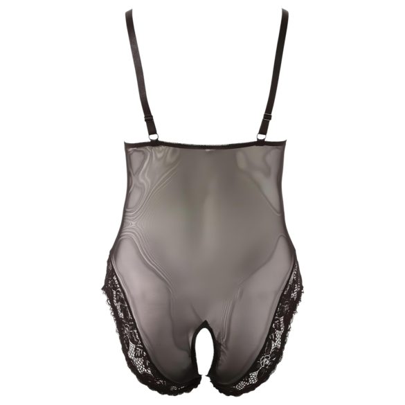 Cottelli plus size mežģīņu bodijs melns - XXL