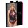 Cottelli Plus Size - ziedu bodijs (melna-violeta)