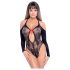 NO:XQSE - Gara piedurkne body kleita - melna (S-L)