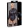 Cottelli Bondage Plus Size - mežģīņu piedurknes bodijs (melns)