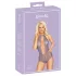 Kissable - sieviešu mežģīņu bodijs ar kakla siksnu violets - L/XL