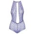 Skūpstāmā mežģīņu bodijs ar kakla lenci (violets) - L/XL