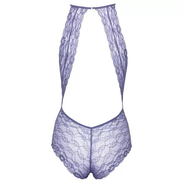 Kissable - sieviešu mežģīņu bodijs ar kakla siksnu violets - L/XL
