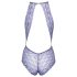 Skūpstāmā mežģīņu bodijs ar kakla lenci (violets) - L/XL