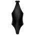 Noir - spīdīga halterneck body (melna)