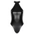 Noir - spīdīga halterneck body (melna) - M