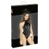 Noir - spīdīga halterneck body (melna) - XL