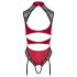 Cottelli - sieviešu mežģīņu bodijs ar kakla siksnu, sarkans - L