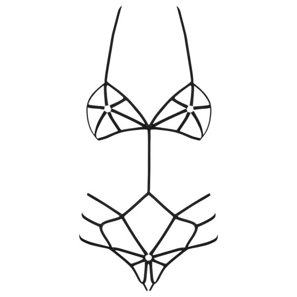 Obsessive - rotājuma ķermeņa harn. bodijs (melns) - S/M