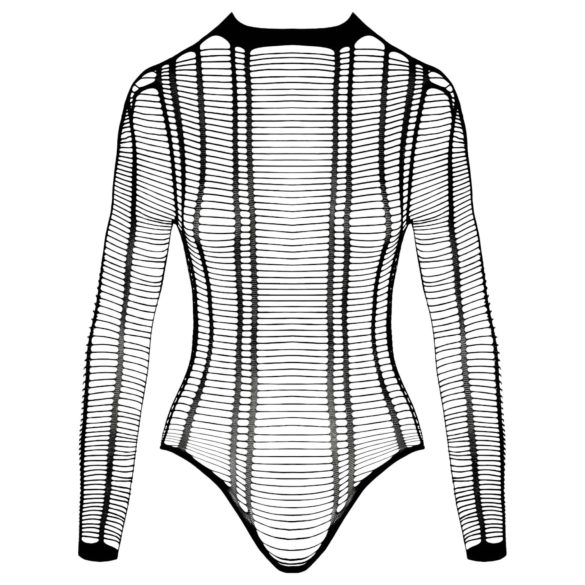 Cottelli - sieviešu atvērts svītrains bodijs melns S-L