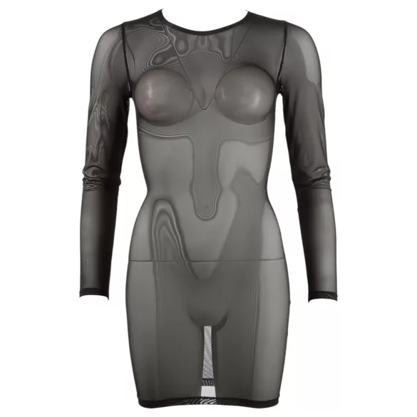 Cottelli - caurspīdīga kleita melna - XL
