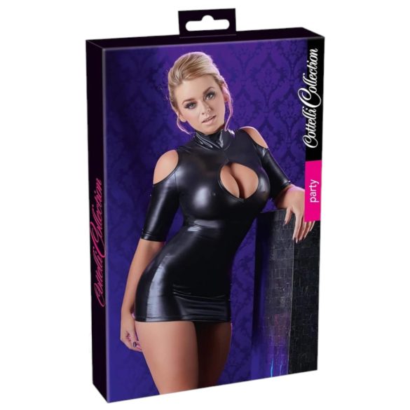 Cottelli - sieviešu balles kleita ar atvērtām pleciem melna