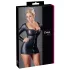 Cottelli - sieviešu mini kleita ar rāvējslēdzēju un rhinestones melna - XL