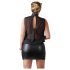 Cottelli Plus Size - spīdīga šifona kleita (melna)