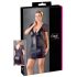 Cottelli Plus - mežģīņu kleita ar lenti (melna) - 3XL