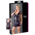 Cottelli plus size sieviešu mežģīņu kleita ar lentīti melna - 4XL