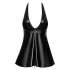 Noir - čūskādas raksta mini kleita (melna)