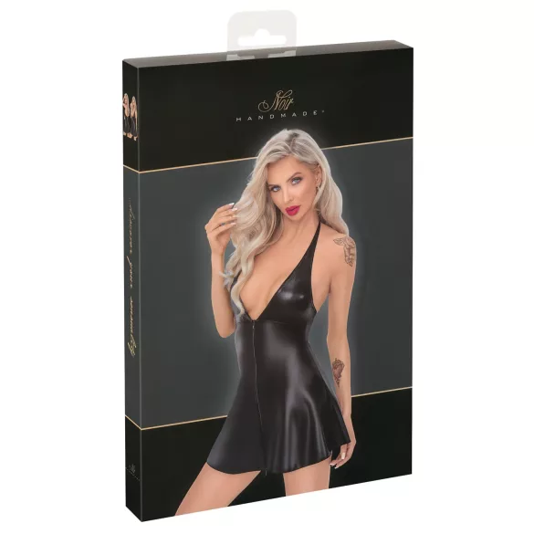 Noir - mini kleita ar čūskādas rakstu, melna - XL