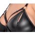 Cottelli Plus Size - kleita ar važām (melna) - 2XL