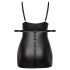 Cottelli Plus Size - kleita ar važām (melna) - 2XL