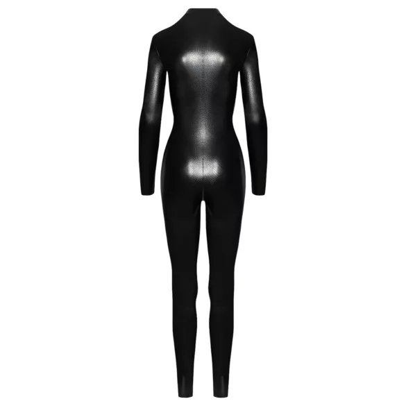 Noir - sieviešu garš jumpsuits ar čūskādas rakstu melns - M