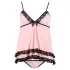 Cottelli - babydoll ar volāniem sievietēm melns - XL
