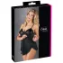 Cottelli - sieviešu babydoll naktskrekls ar volāniem melns - XXL