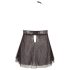Cottelli Plus Size - mežģīņu viegls babydolls (melns)