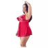 Cottelli plus size babydoll ar mežģīnēm sarkans - 2XL