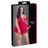 Cottelli Plus Size - mežģīņu gaisīgais babydolls (sarkans) - 3XL