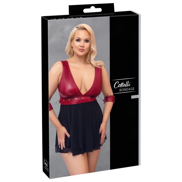 Cottelli Bondage Plus Size - babydolls (sarkans)