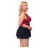 Cottelli Bondage Plus Size - babydolls (sarkans)