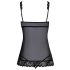 Skūpstāma - atvērta babydoll kleitiņa (melna)