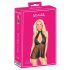 Skūpstāms mežģīņu babydoll ar kaklasiksnu (melns) - L/XL