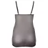 Cottelli plus size mežģīņu caurspīdīga naktskrekls melns - 2XL